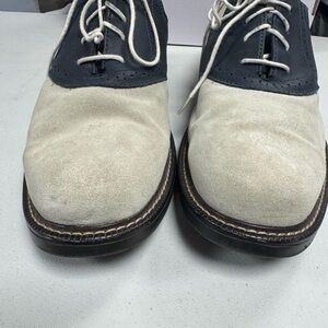 Chaps Black and Cream Oxford Shoes
